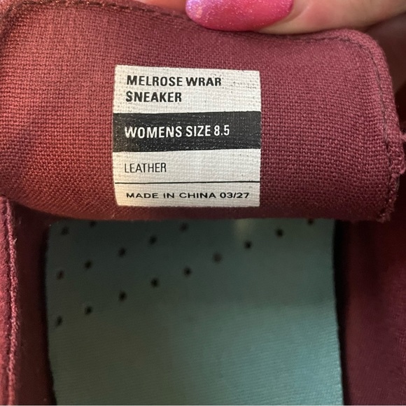 SeaVees Sneakers Women Size 8.5 Burgundy Suede Leather Casual Comfy Shoes - Picture 7 of 12